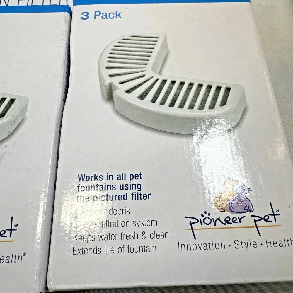 Set Of 3 (9)NEW Pioneer Pet Fountain Replacement Water Filters 3 Pack Part 3002
